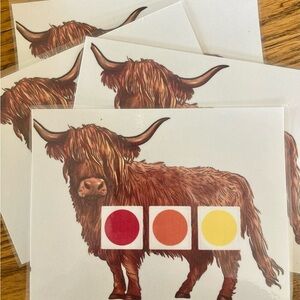 Montessori Highland Cow Color Matching